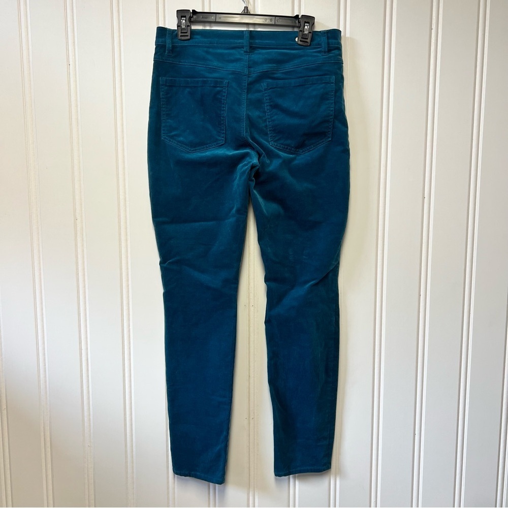Cabi High Skinny Jeans Teal Blue Size 8 Corduroy Slim Stretch Pants - Picture 4 of 4